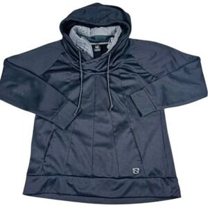 Noble Outfitters Hoodie Women's Medium Black Cowl Neck Quilted Performance